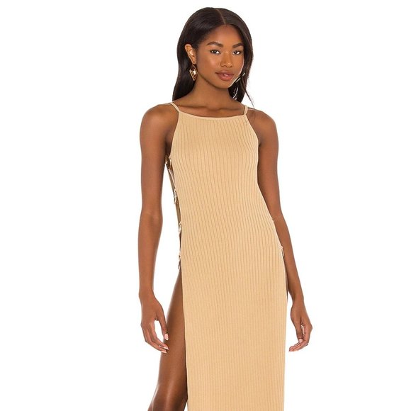 CULT GAIA Jammy Knit Dress in Sand - Picture 5 of 13